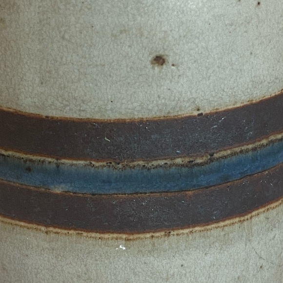 Mid Century OTAGIRI Stoneware HORIZON Pattern HANDLED Coffee Tea MUG 3.5” X 3” - Picture 14 of 16